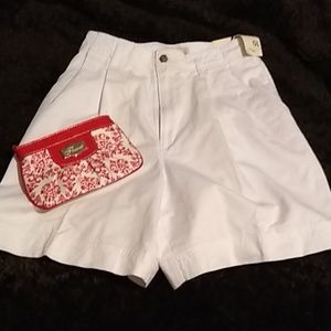 NWT St John's Bay Size 10 Pleated Shorts with bag
